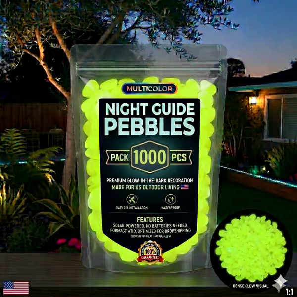 (🎁Last Day 49% OFF)🌈Colorful Glow-in-the-Dark Garden Stones
