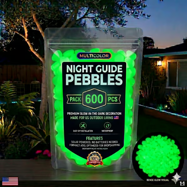 (🎁Last Day 49% OFF)🌈Colorful Glow-in-the-Dark Garden Stones