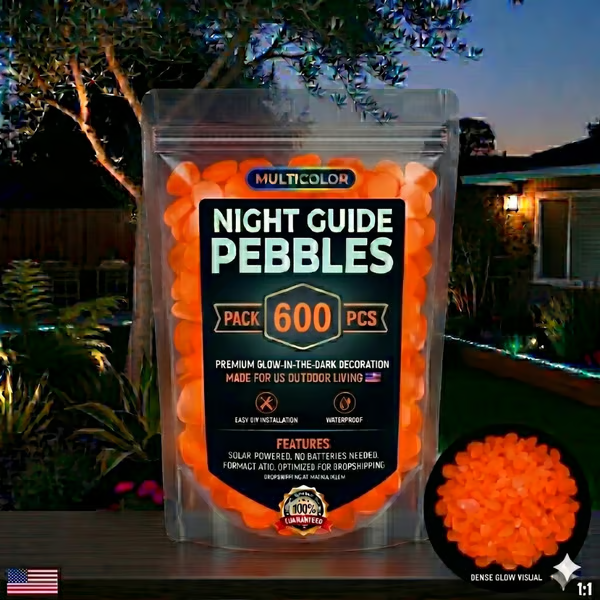 (🎁Last Day 49% OFF)🌈Colorful Glow-in-the-Dark Garden Stones