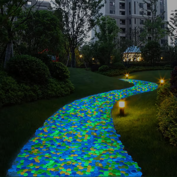 (🎁Last Day 49% OFF)🌈Colorful Glow-in-the-Dark Garden Stones