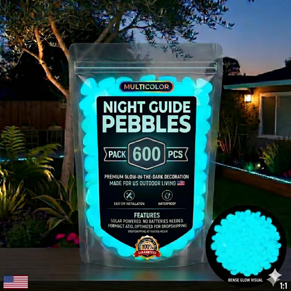 (🎁Last Day 49% OFF)🌈Colorful Glow-in-the-Dark Garden Stones
