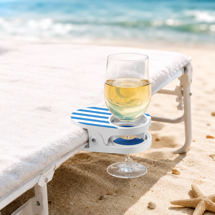 🏖️Mainstays Clip-On Drink Holder – Secure Your Beverage Anywhere!🍾