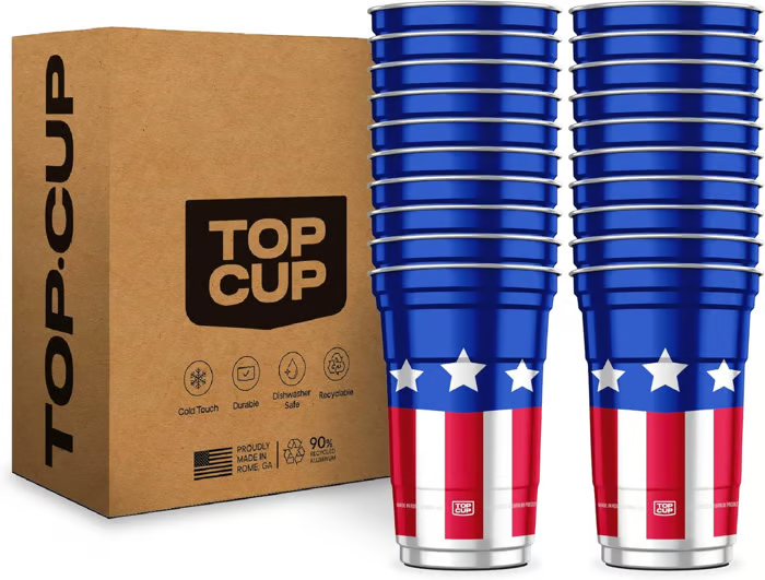 🇺🇸 250th Anniversary Patriotic Aluminum Party Cups