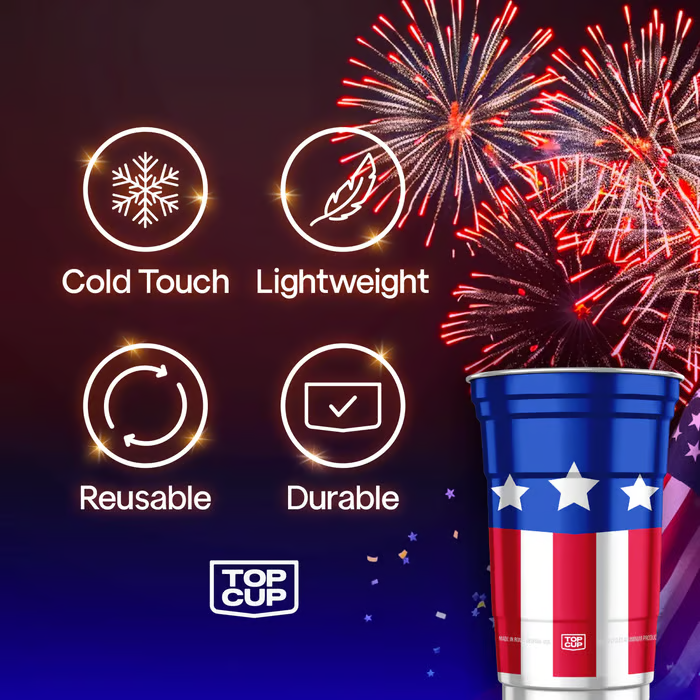 🇺🇸 250th Anniversary Patriotic Aluminum Party Cups