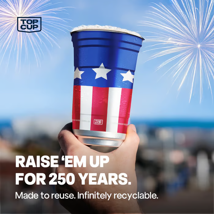 🇺🇸 250th Anniversary Patriotic Aluminum Party Cups