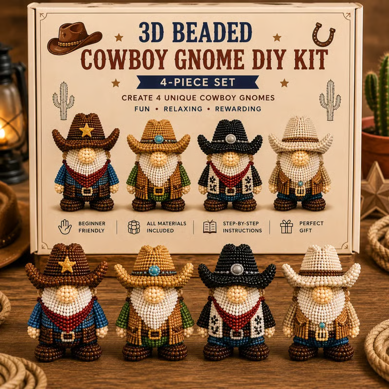 ✨Last Day 49% OFF✨-🧵✨3D Beaded Gnome DIY Kit