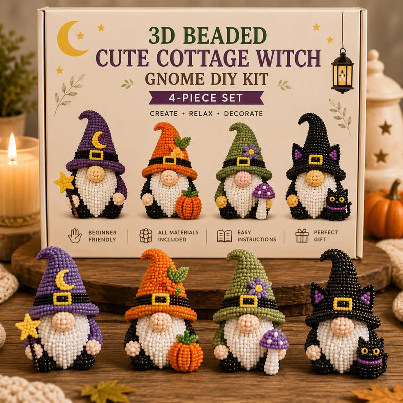 ✨Last Day 49% OFF✨-🧵✨3D Beaded Gnome DIY Kit