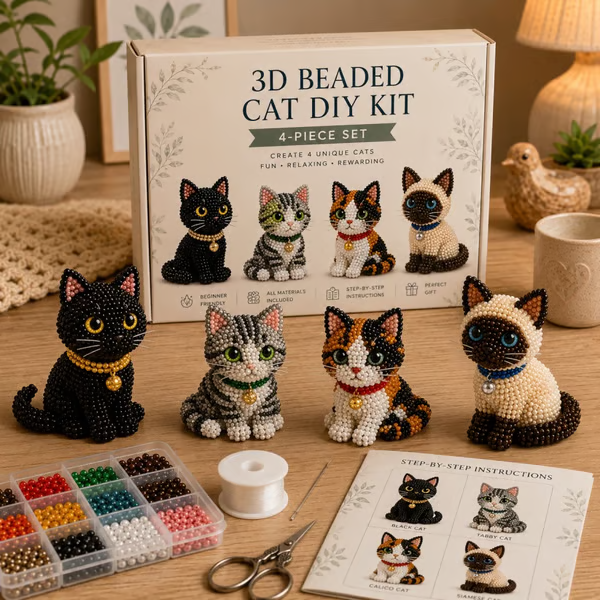 ✨Last Day 49% OFF✨-🧵✨🐾 3D Beaded Pet DIY Kit