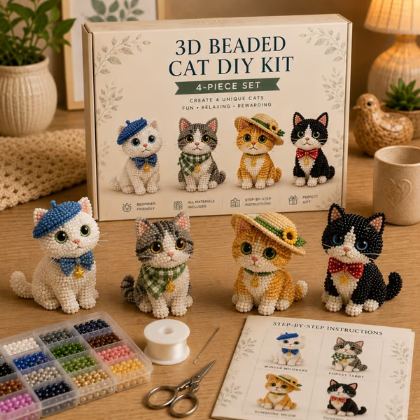 ✨Last Day 49% OFF✨-🧵✨🐾 3D Beaded Pet DIY Kit