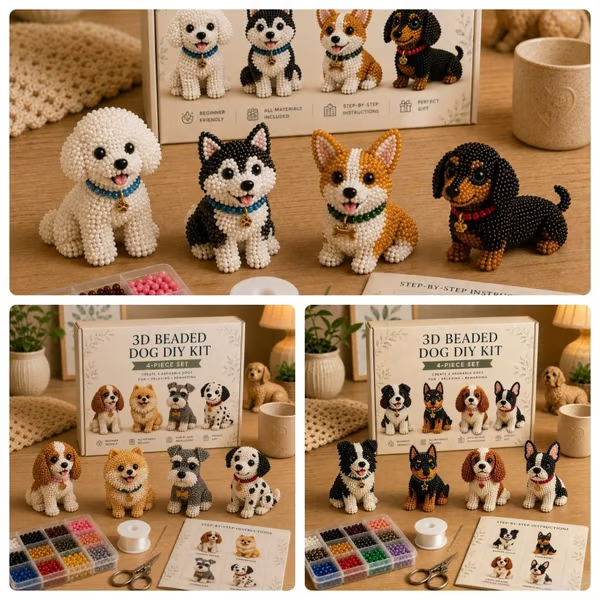 ✨Last Day 49% OFF✨-🧵✨🐾 3D Beaded Pet DIY Kit