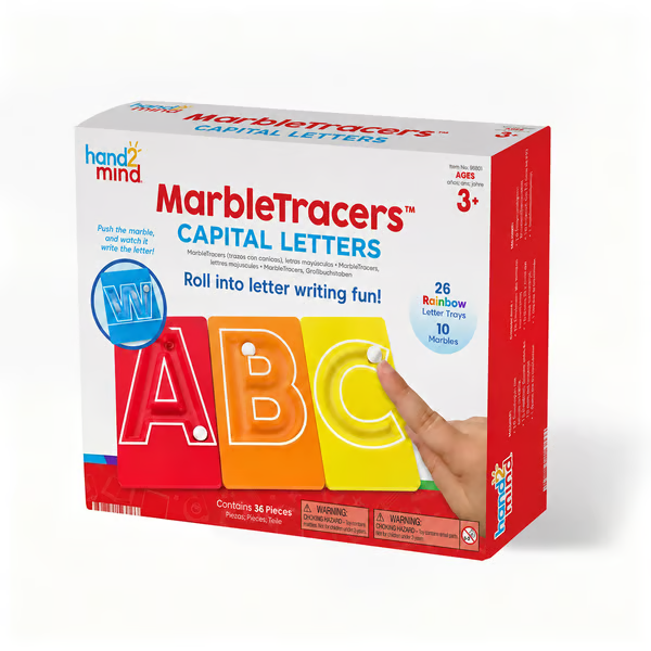 🔥LAST DAY 50% OFF - 🔤Marble Tracers - Lowercase Letters🌀Roll Into Letter-Writing Fun!