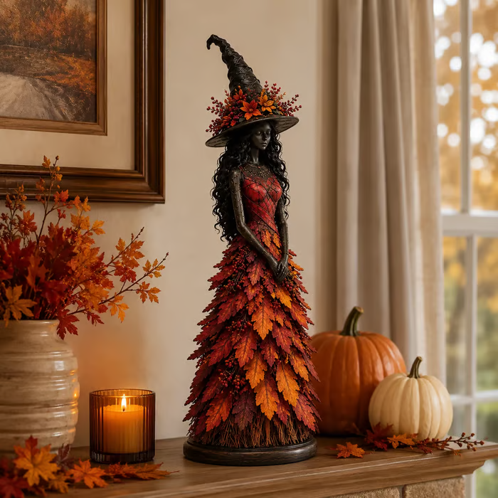 💥LAST DAY 49% OFF - 🧙 Enchanted Autumn Witch Figurine(✨Buy 2 Free Shipping)