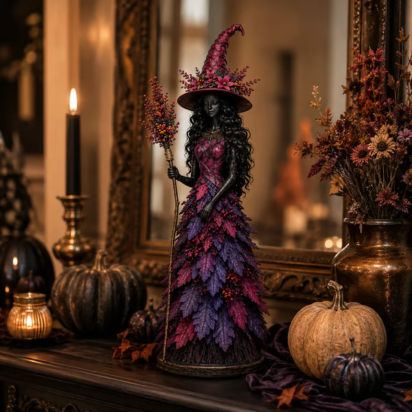 💥LAST DAY 49% OFF - 🧙 Enchanted Autumn Witch Figurine(✨Buy 2 Free Shipping)