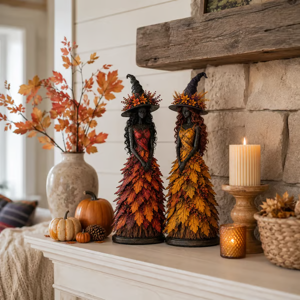 💥LAST DAY 49% OFF - 🧙 Enchanted Autumn Witch Figurine(✨Buy 2 Free Shipping)