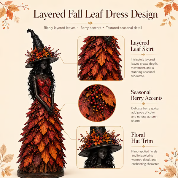 💥LAST DAY 49% OFF - 🧙 Enchanted Autumn Witch Figurine(✨Buy 2 Free Shipping)