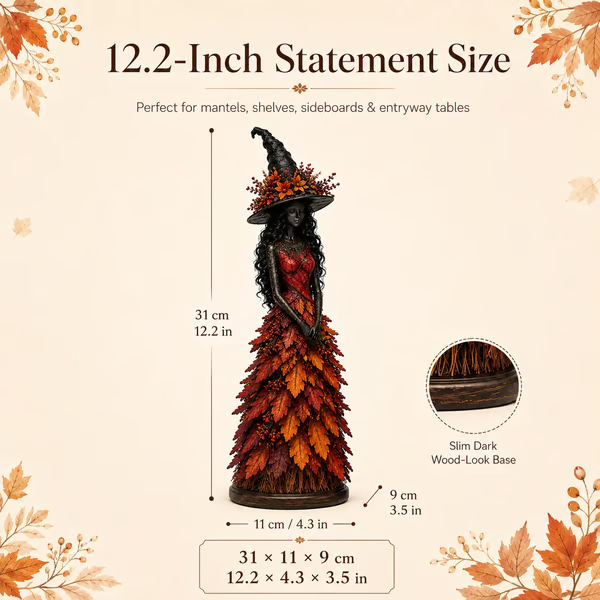 💥LAST DAY 49% OFF - 🧙 Enchanted Autumn Witch Figurine(✨Buy 2 Free Shipping)