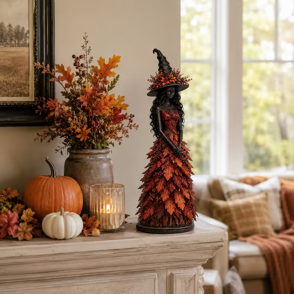 💥LAST DAY 49% OFF - 🧙 Enchanted Autumn Witch Figurine(✨Buy 2 Free Shipping)