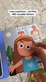 🧠📚Reusable Jelly Sticker Book for Toddlers 2-5, Portable Silicone Quiet Activity Travel Toy🎨