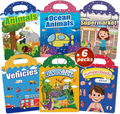 🧠📚Reusable Jelly Sticker Book for Toddlers 2-5, Portable Silicone Quiet Activity Travel Toy🎨