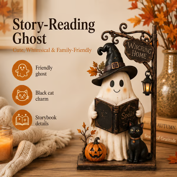 🔥Last Day 49% OFF - 🧙🖤Lighted Halloween Haunted House & Character Figurine Collection