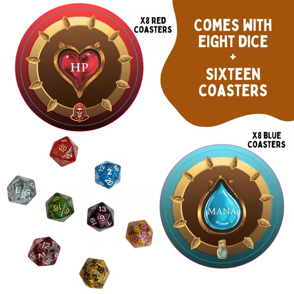 🧙‍♂️ Wizards Tavern – Chaotic Fantasy Drinking Game – D&D Themed Party Fun with Dice & Spells 🍺