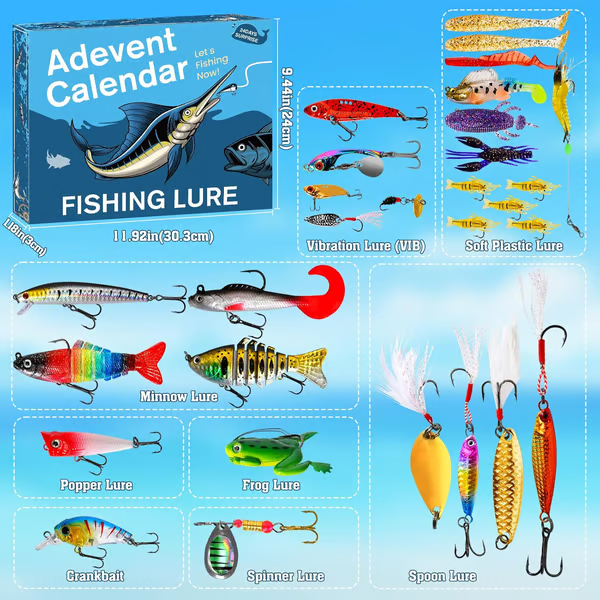 🎄Early Christmas Sale 49%🎁-🎣 Fishing Advent Calendar 2025 (Limited Edition.)