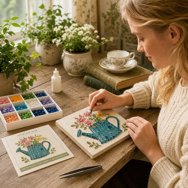 ⚡Hot Sales 49% OFF🎨Watering Can Mosaic Art Kit