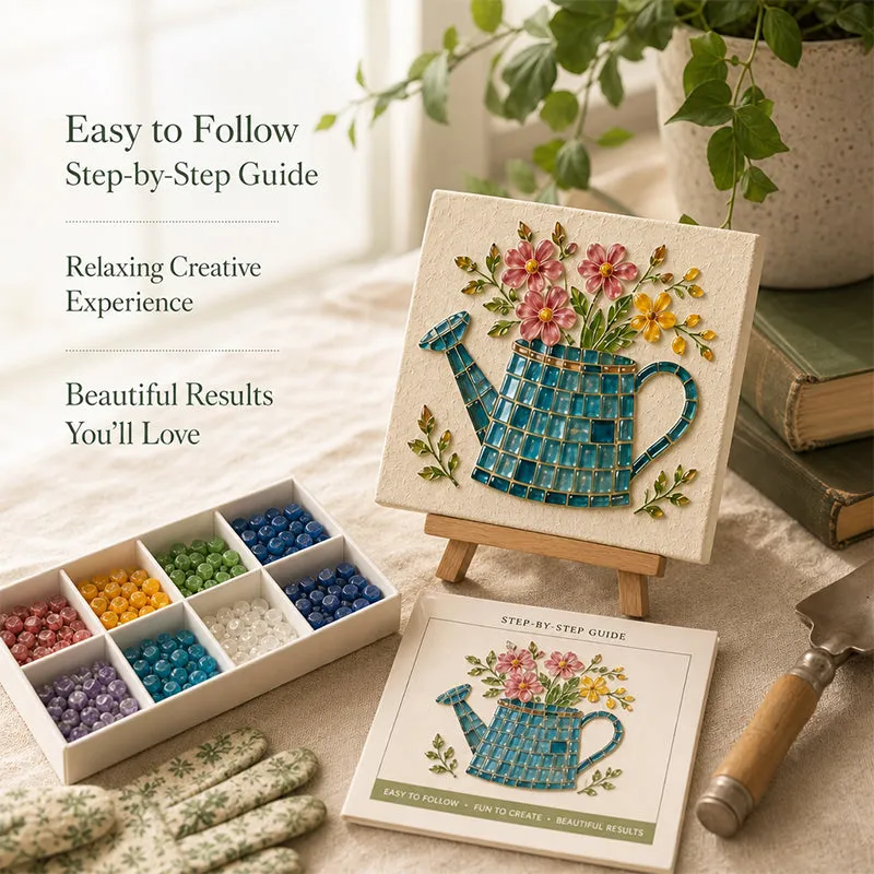 ⚡Hot Sales 49% OFF🎨Watering Can Mosaic Art Kit