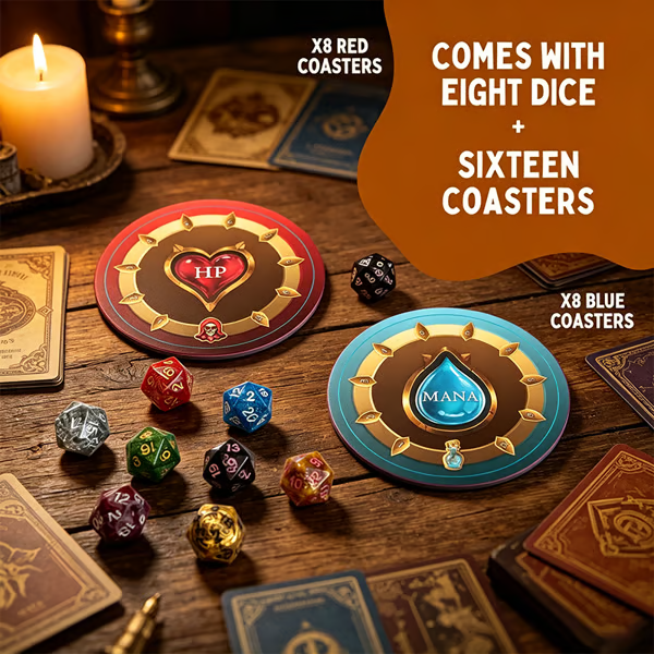 🧙‍♂️ Wizards Tavern – Chaotic Fantasy Drinking Game – D&D Themed Party Fun with Dice & Spells 🍺