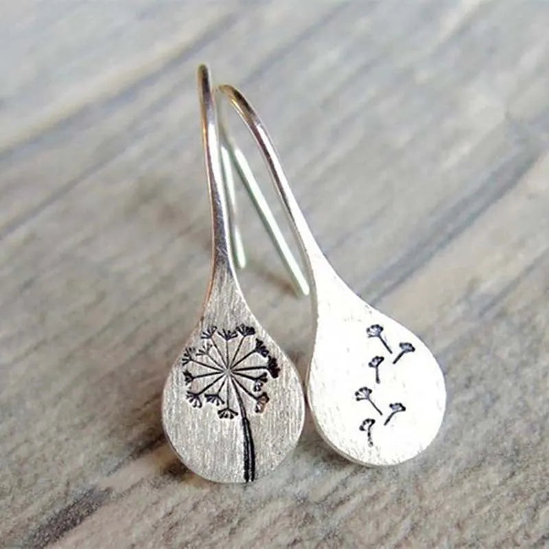 Vintage Flower  Dandelion Earrings