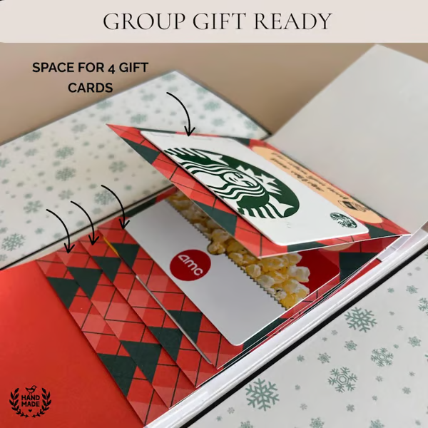 🏆Flash Sale⚡ 50K+ SOLD! Almost Gone-🎅Handmade Christmas gift card booklet