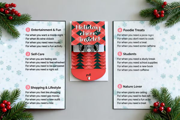 🏆Flash Sale⚡ 50K+ SOLD! Almost Gone-🎅Handmade Christmas gift card booklet