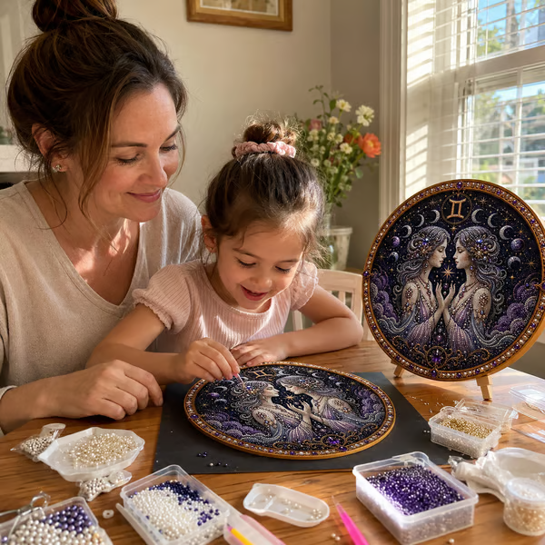 🔥 LAST DAY 49% OFF – ✨ Premium 3D Pearl 12 Zodiac Signs Art Kit | Luxury Flocked Canvas with Scratch-Resistant Non-Fading Pearl Beads DIY Handmade Astrology Decor ♈🌙💎