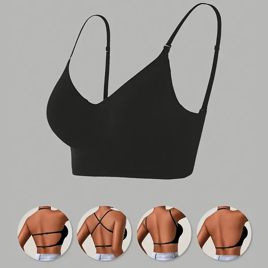 🔥Women's Solid Color Wireless Backless Bra