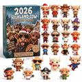 🔥Last Day 49% OFF - 🐂🎁2026 Highland Cow Advent Calendar(📦Buy 2 Free Shipping)