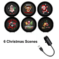 Plug-&-Play HD Christmas Projector – 6 or 10 Festive Scenes