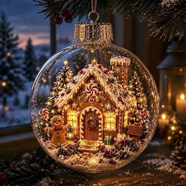 🔥LAST DAY 58% OFF - 🎄Glowing Christmas Diorama Ornament – A Tiny Winter World in Your Hands