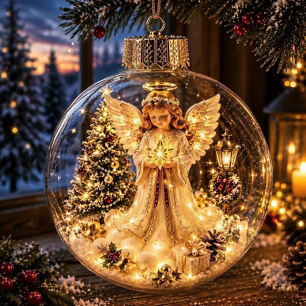 🔥LAST DAY 58% OFF - 🎄Glowing Christmas Diorama Ornament – A Tiny Winter World in Your Hands