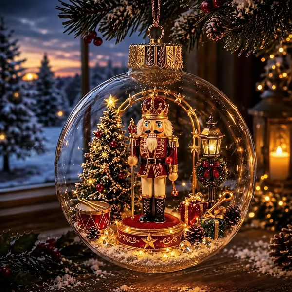 🔥LAST DAY 58% OFF - 🎄Glowing Christmas Diorama Ornament – A Tiny Winter World in Your Hands