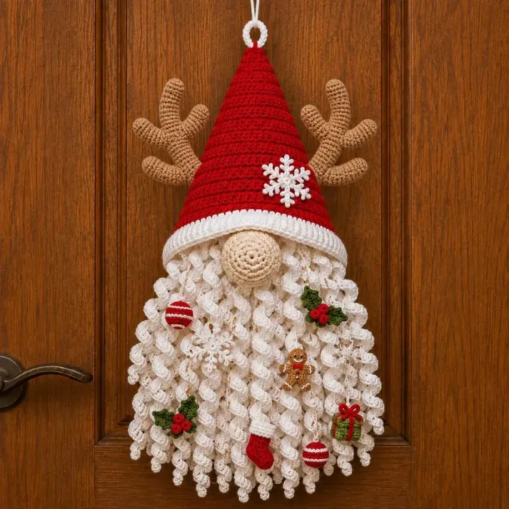🔥LAST DAY 50% OFF - 🧶 DIY Seasonal 3D Crochet Door Hanger Kit Collection | Coordinated Yarn, Filling, Accessories & Step-by-Step Instructions Included 💕