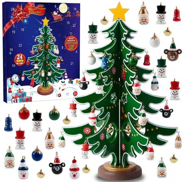 🎄🎁 24-Day Christmas Tree Advent Calendar – ✨Daily Ornament Surprises for Kids & Holiday Family Fun