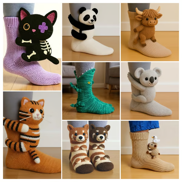 🔥HOT SALE🦥3D Animal Socks🧦