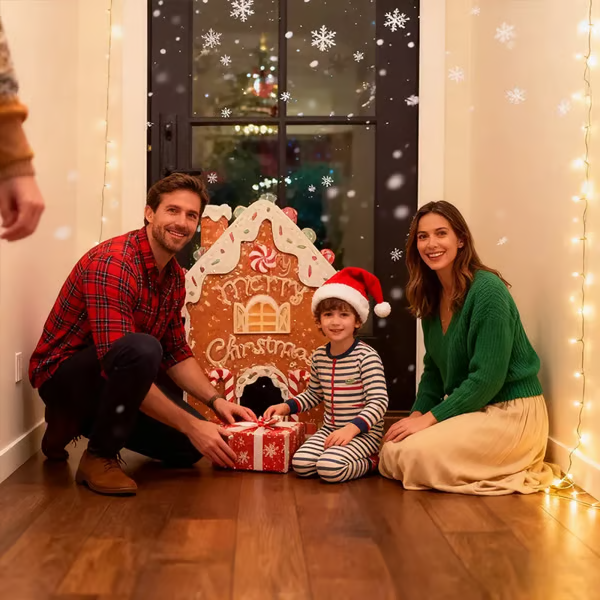 🔥LAST DAY 49% OFF -🎅 Gingerbread Golf Game Set - Best Christmas Game