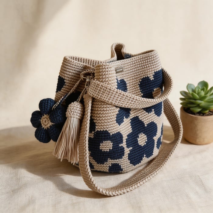 🔥2026 Spring Special Offer 49% OFF🌼Handmade Crochet Flower Tote✨