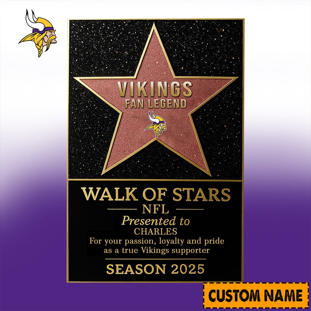 NFL Personalized Walk Of Stars Acrylic Block Plaque Funny Christmas Gift For Family - Limited Edition