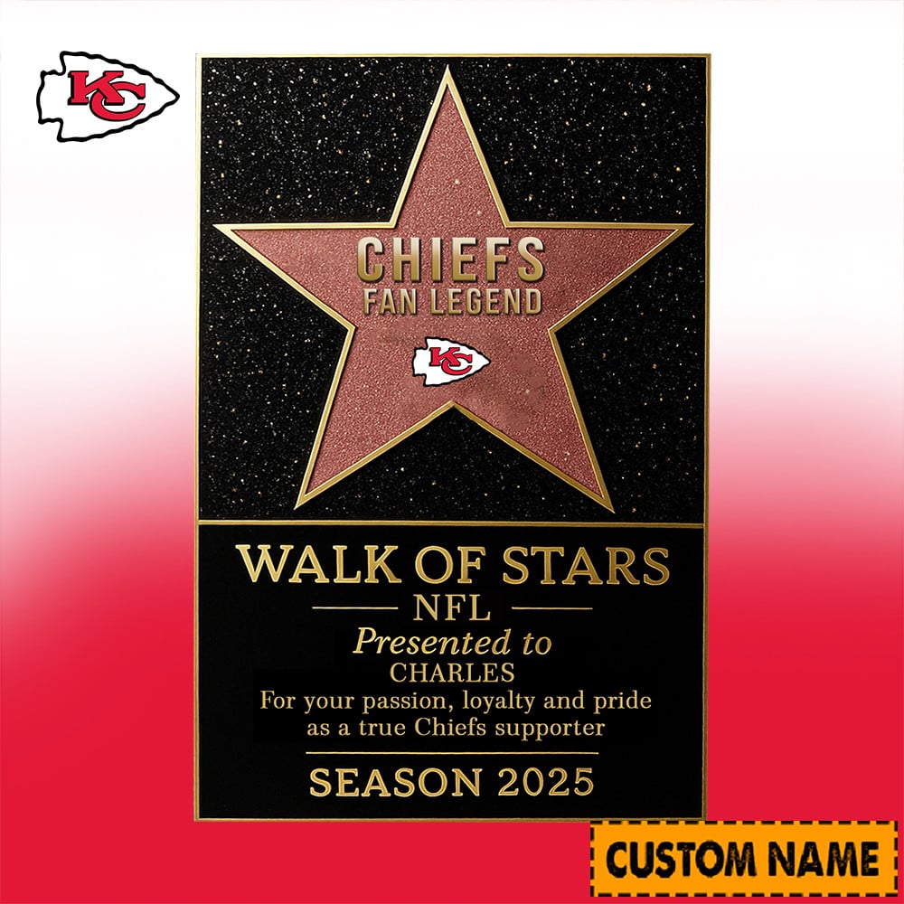 NFL Personalized Walk Of Stars Acrylic Block Plaque Funny Christmas Gift For Family - Limited Edition
