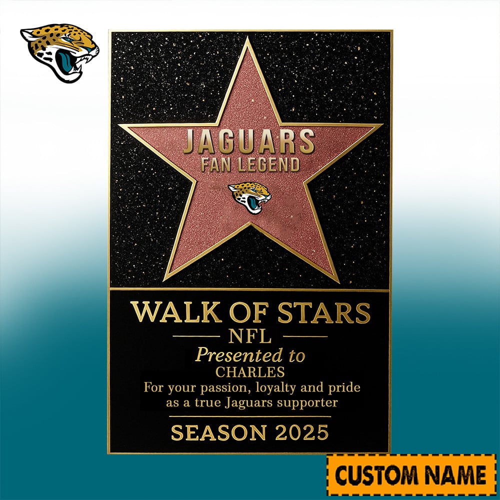 NFL Personalized Walk Of Stars Acrylic Block Plaque Funny Christmas Gift For Family - Limited Edition