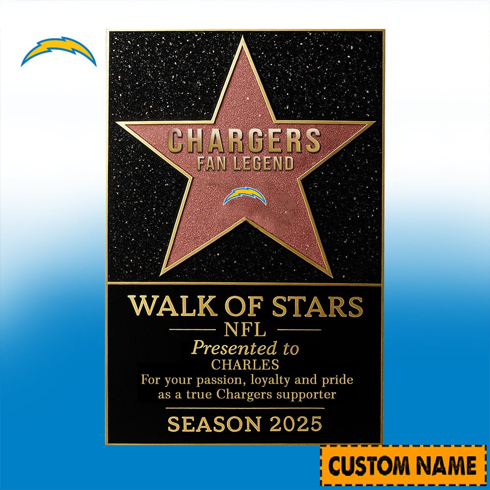 NFL Personalized Walk Of Stars Acrylic Block Plaque Funny Christmas Gift For Family - Limited Edition