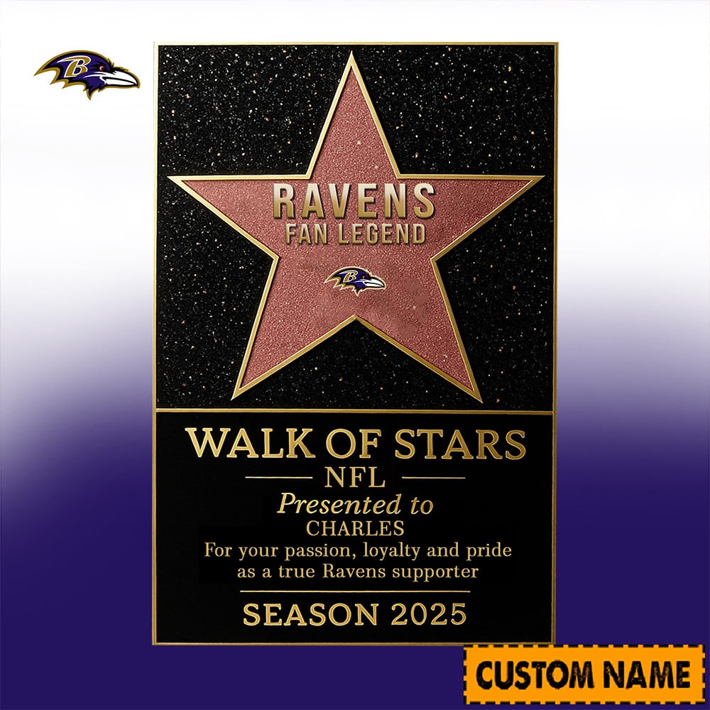 NFL Personalized Walk Of Stars Acrylic Block Plaque Funny Christmas Gift For Family - Limited Edition