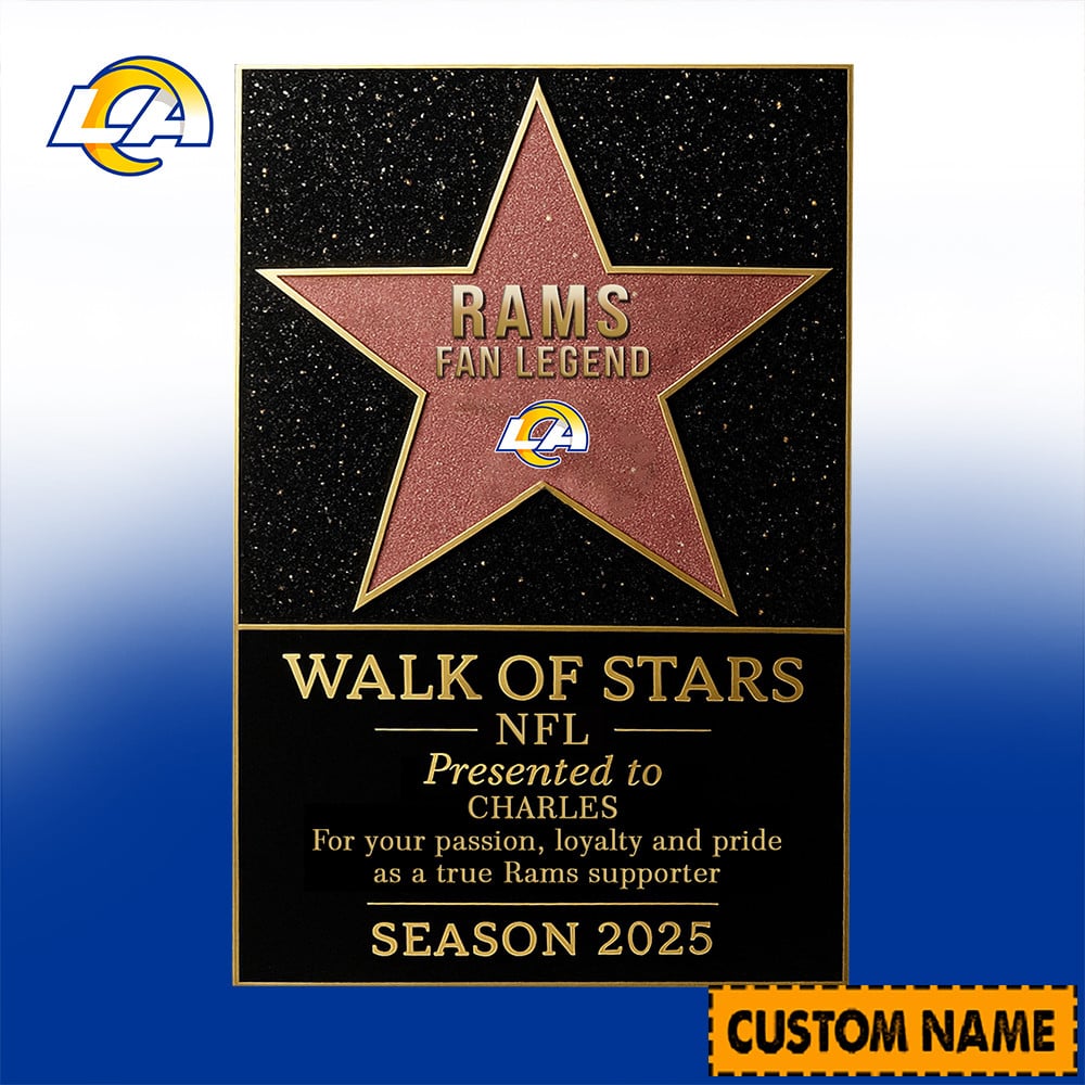 NFL Personalized Walk Of Stars Acrylic Block Plaque Funny Christmas Gift For Family - Limited Edition